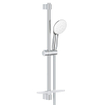 GROHE Tempesta 110 Ensemble barre de douche - 60cm - pommeau de douche rond - 3 types de jets - flexible de douche lisse - avec porte-savon - chromé SW999081