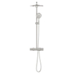 Grohe Rainshower Smartactive 310 Douche pluie - rond - thermostatique - pommeau Ø31cm - douchette Ø13cm - Supersteel brossé (inox) SW999072