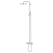 Grohe Tempesta system 250 Douche pluie 25cm - pommeau de douche - douchette rond - 2 jets - avec thermostat baignoire - Chrome SW999103