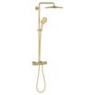 Grohe Rainshower SmartActive 310 système de douche rond thermostatique pomme de douche Ø31cm et douchette Ø13cm brushed cool sunrise SW999146