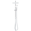 GROHE Tempesta 250 Cube Douchesysteem - zonder kraan - hoofddouche - 25cm - vierkante handdouche - 3 straalsoorten - met omstel - chroom SW999165