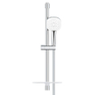GROHE Tempesta 110 Cube Ensemble de douche mortier jointuresant - 60cm - douchette carrée - 3 types de jet - flexible de douche lisse - avec porte-savon - chrome SW999104