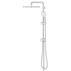 GROHE Tempesta 250 Cube Douchesysteem - zonder kraan - hoofddouche - 25cm - vierkante handdouche - 3 straalsoorten - met omstel - chroom SW999165