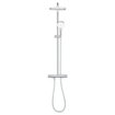 Grohe Tempesta 250 Cube Douche pluie - 113.2cm - pomme de douche 25cm - douchette carrée - 2 jets - thermostatique - chrome SW999108