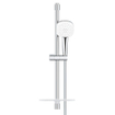 GROHE Tempesta 110 Cube Ensemble barre de douche - 60cm - douchette carrée - 2 jets - flexible de douche lisse - avec porte-savon - chromé SW999096