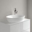 Villeroy & Boch Artis vasque à poser - ovale 61x41x12.5cm - Ceramic+ sans trou de robinetterie sans trop-plein stone white SW209529