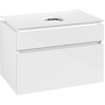 Villeroy & Boch Legato meuble sous-lavabo - 80x55cm - 2 tiroirs Blanc brillant SW479687
