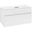 Villeroy & Boch Legato meuble sous-lavabo - 100x55cm - 2 tiroirs Blanc brillant SW479830