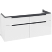 Villeroy & Boch Subway 2.0 meuble sous-lavabo - 128.7x59x44.9cm - glossy white SW118776