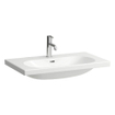 Laufen Lua lavabo 80x46x18cm 0 trous de robinet poncé en dessous avec traitement anticalcaire Céramique blanc SW786304