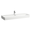 Laufen VAL lavabo-meuble 120x42x16cm sans trou de robinet avec trop-plein SaphirKeramik blanc SW157060