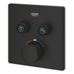 GROHE Grohtherm Smartcontrol Mengkraan - afdekset - thermostaat - met omstel - phantom black SW1077378