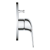 GROHE Euroeco Badmengkraan - inbouw - eengreeps - met omstel - rond - chroom SW1077321