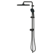 Grohe Tempesta 250 Cube Douche pluie - 73.6cm - pomme de douche 25cm - douchette carrée - 3 jets - avec inverseur - noir mat SW1077313