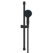 GROHE Tempesta 110 Ensemble de douche - 60cm - douchette ronde - 2 types de jet - flexible de douche lisse - noir mat SW1077302