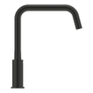 GROHE Eurosmart Ensemble de robinet de cuisine - mitigeur - 22,8 cm - bec haut - distributeur de savon - noir mat SW1204362