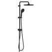 Grohe Tempesta system 250 Douche pluie 73.6cm - pommeau 25cm - rond - douchette 3 jets - avec inverseur - Noir mat SW1077232