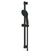 GROHE Tempesta 110 Ensemble de douche - 60cm - douchette ronde - 2 types de jet - flexible de douche lisse - noir mat SW1077302
