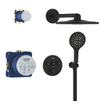 Grohe Grohtherm Smartcontrol Perfect Douche pluie - complète - phantom black SW1077414