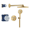 Grohe Grohtherm Smartcontrol Perfect Douche pluie - complète - Cool sunrise brillant (or) SW1077343