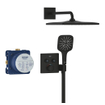 Grohe Grohtherm Smartcontrol Perfect Douche pluie - encastrable - thermostatique - pomme de douche 31cm - phantom black SW1077230