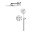 Grohe Grohtherm smartcontrol regendoucheset - inbouw - hoofddouche rond 31cm - handdouche rond - chroom SW1077346