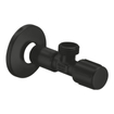 GROHE Hoekstopkraan - 1/2"x1/2" - met rozet - matte black SW1077262