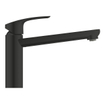 GROHE Eurosmart Keukenmengkraan - 22.2cm - draaibare uitloop - matte black SW1077332