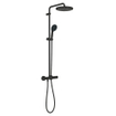 Grohe Tempesta system 250 Douche pluie - rond - avec robinet thermostatique - Noir mat SW1077359