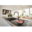 GROHE Eurosmart mitigeur de cuisine - bec extractible - 2 jets - noir mat SW1204364