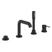 GROHE Essence badrandcombinatie - met omstel - inclusief staafhanddouche - - phantom black SW1077491