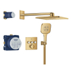 Grohe Grohtherm Smartcontrol Perfect Douche pluie - complète - Cool sunrise brillant (or) SW1077252