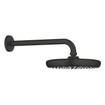 GROHE Tempesta 210 Pomme de douche - 21cm - 1 jet - bras mural 28.6cm - noir mat SW1077257