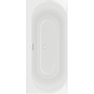 Villeroy & Boch Loop baignoire duo - 180x80cm - rectangulaire/baignoire intérieure ovale - acrylique Blanc Alpin brillant SW693634