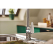 Grohe BauCurve Mitigeur de cuisine - bec en forme C - mousseur extractible - Chrome SW930194