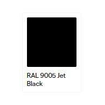 Vasco Porte sèche-serviette carré 24x24cm Noir à relief (RAL9005) SW203549