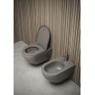 Royal Plaza Belbo wandcloset - 55cm - cycloneflush - zonder spoelrand - met toiletzitting - ivoor SW1182454