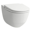 Laufen Cleanet RIVA WC-douche 35.5x60x41.5cm chasse profonde incl. abattant avec couvercle et softclose céramique Blanc brillant SW87194