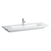 Laufen Living Square lavabo-console 130x48x15cm 3 trous de robinet avec trop-plein céramique blanc 0083390