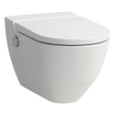 Laufen Cleanet NAVIA WC-douche 40.5x58x37cm évacuation profonde incl. abattant de WC avec couvercle et softclose céramique blanc mat mat SW258683