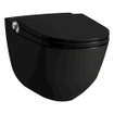 Laufen Cleanet RIVA WC-douche 35.5x60x41.5cm chasse profonde incl. abattant de WC avec couvercle et softclose céramique noir mat mat SW652591