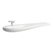 Laufen Alessi One lavabo plan de toilette 160x50x16.5cm 1 trou de robinetterie incl. clou céramique lcc-blanc 0084183