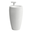 Laufen Alessi one lavabo à poser avec siphon 53x53cm avec 1 trou pour robinet avec lcc blanc 0084185