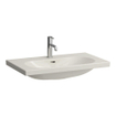 Laufen lua lavabo 80x46x18cm 0 trous pour robinetterie dessous rectifié sans traitement anti-calcaire céramique pergamon SW786290