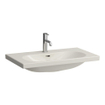 Laufen lua lavabo 80x46x18cm 1 trou pour robinet sans anti-calcaire céramique pergamon SW786220