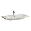 Laufen Lua lavabo 100x46x18cm 2 trous de robinet sans traitement anticalcaire Céramique Pergamon SW786317