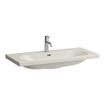 Laufen lua lavabo 100x46x18cm 1 trou pour robinet sans anti-calcaire céramique pergamon SW786219