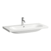 Laufen lua lavabo 100x46x18cm 1 trou pour robinet avec céramique anti-calcaire blanc SW786207