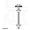 Laufen Pièces de montage boulons de fixation inox inox SW446199