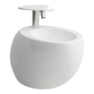 Laufen Alessi One bidet suspendu 58.5x39x35.5cm 1 trou de robinetterie incl. clou avec côtés fermés céramique lcc-blanc 0080160